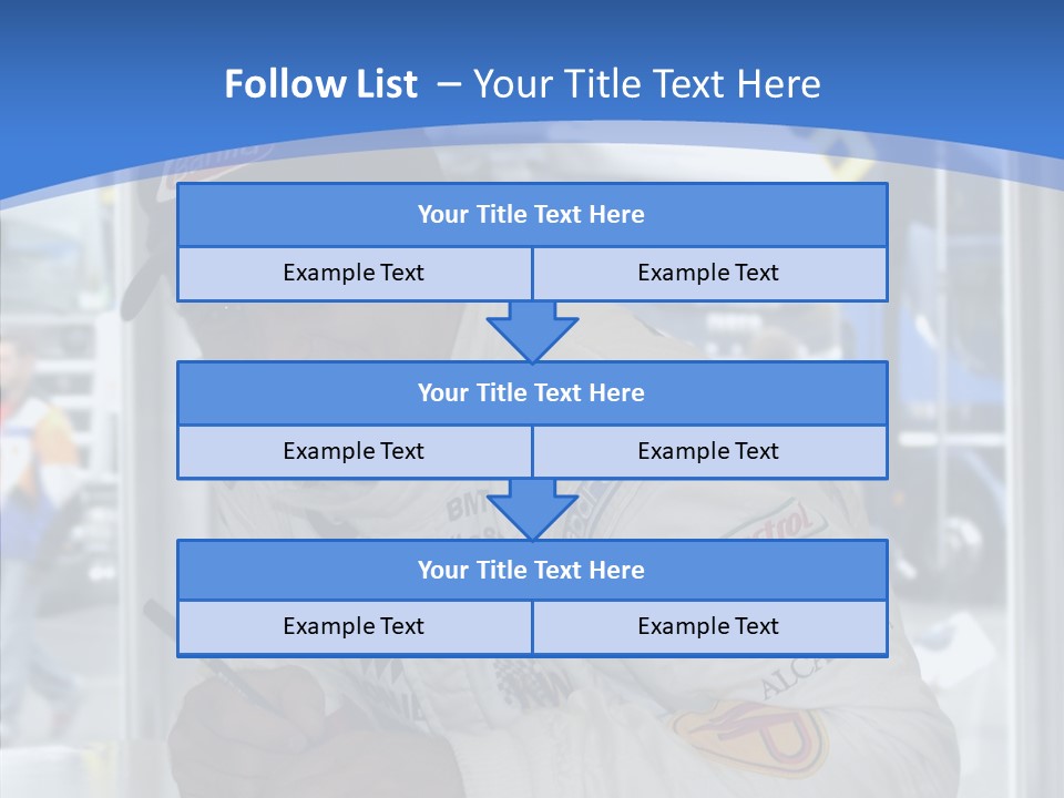 White Young White Background PowerPoint Template