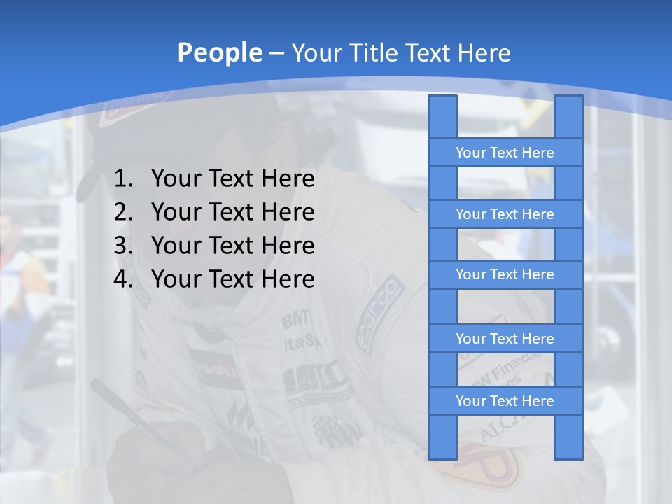 White Young White Background PowerPoint Template