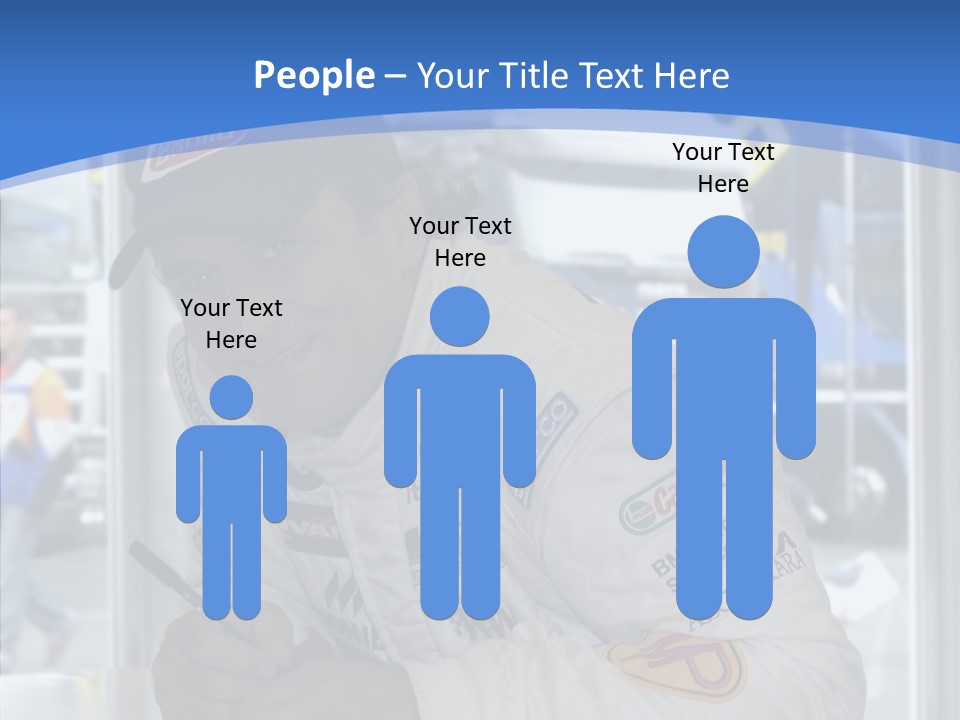 White Young White Background PowerPoint Template