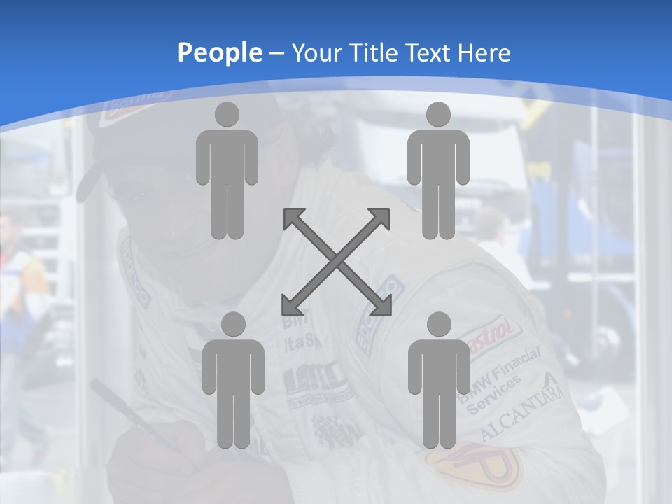 White Young White Background PowerPoint Template