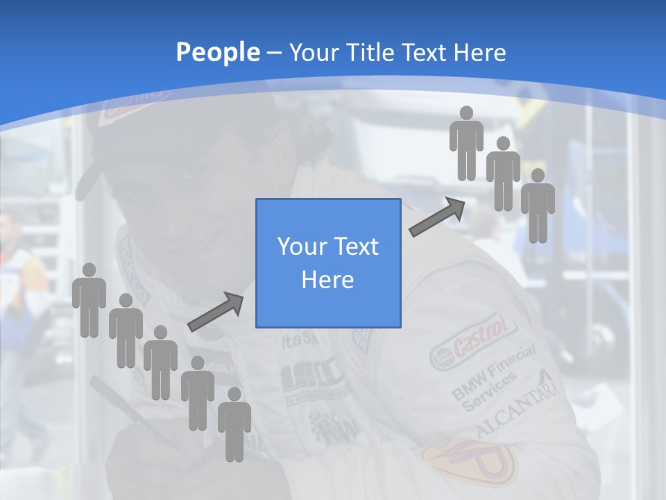 White Young White Background PowerPoint Template