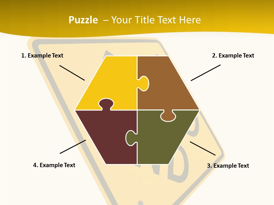 Elderly Senior Holding Hands PowerPoint Template