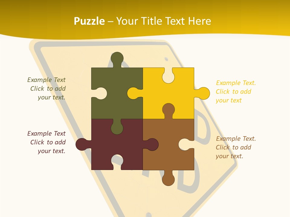 Elderly Senior Holding Hands PowerPoint Template