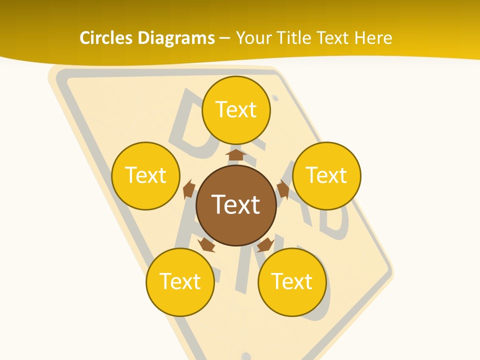 Elderly Senior Holding Hands PowerPoint Template