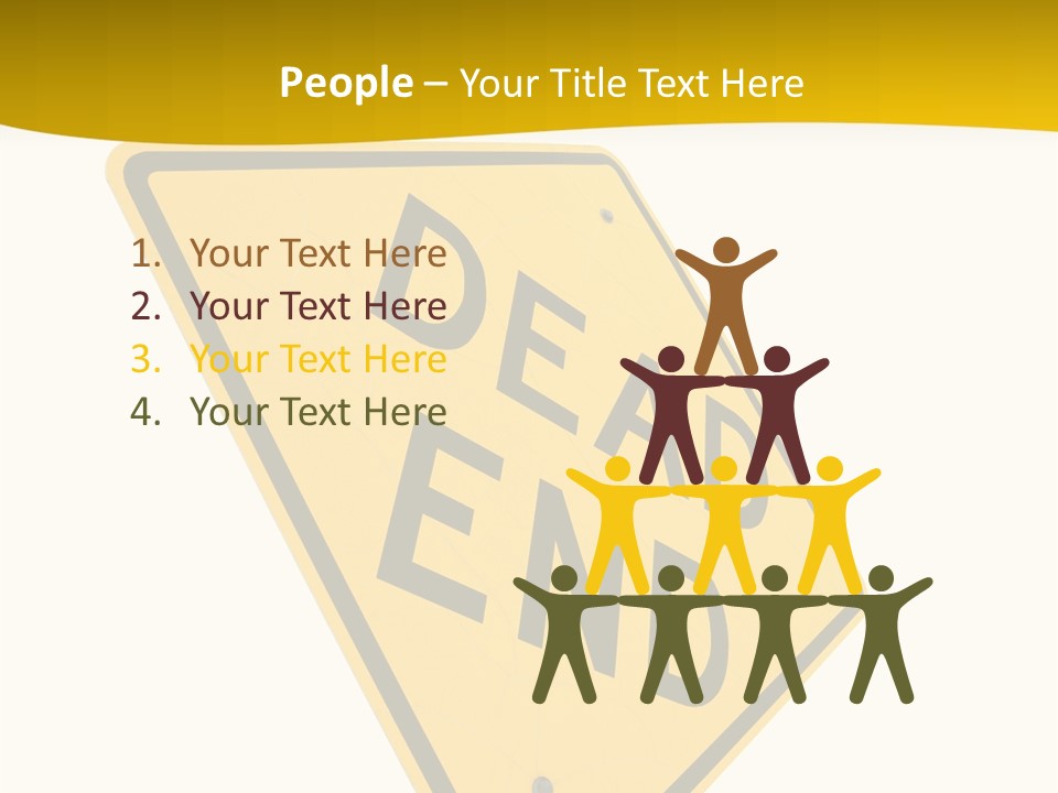 Elderly Senior Holding Hands PowerPoint Template