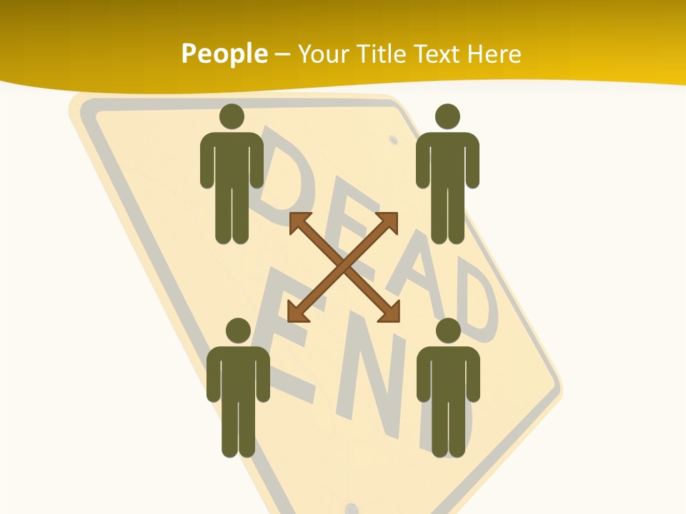 Elderly Senior Holding Hands PowerPoint Template