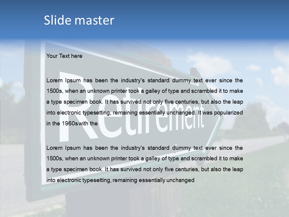 Young Background Elder PowerPoint Template