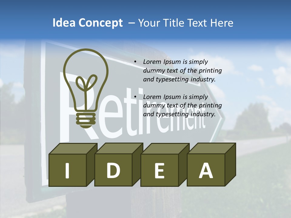 Young Background Elder PowerPoint Template