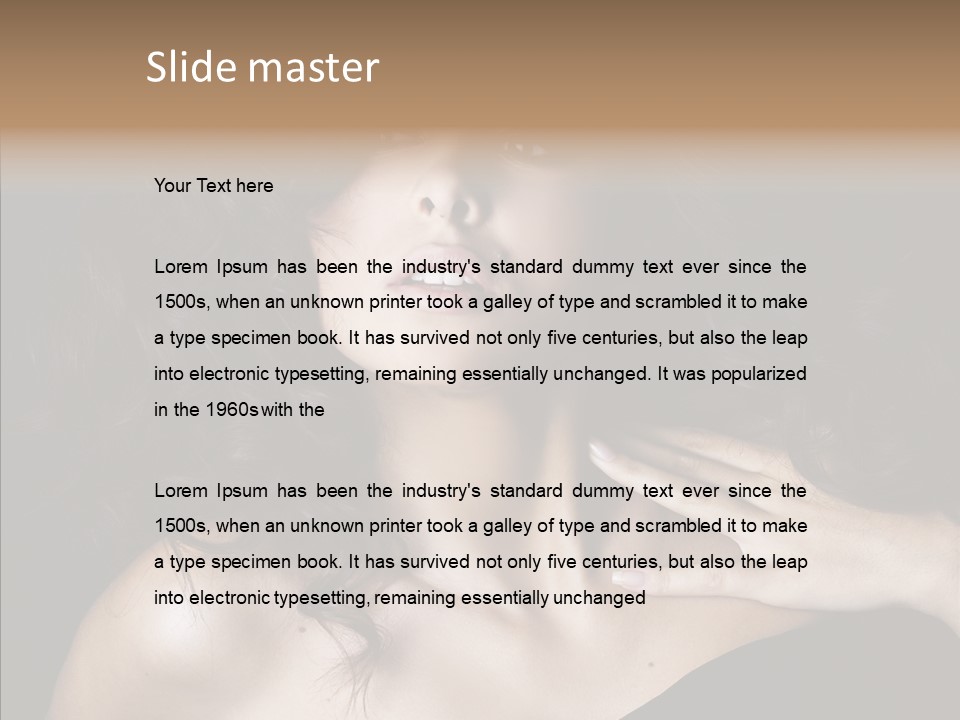 Young Caregiver Finger PowerPoint Template