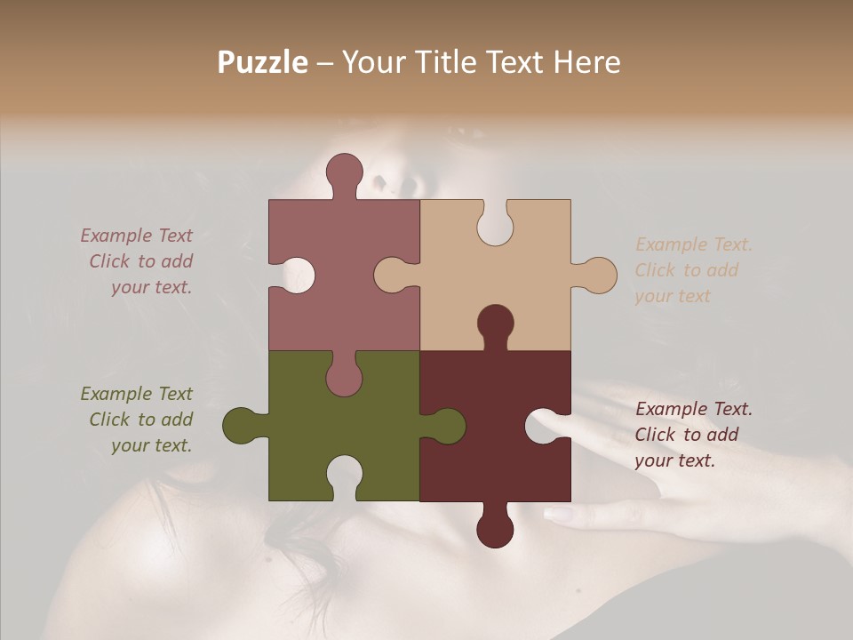 Young Caregiver Finger PowerPoint Template