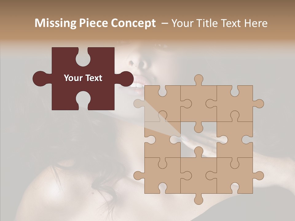 Young Caregiver Finger PowerPoint Template