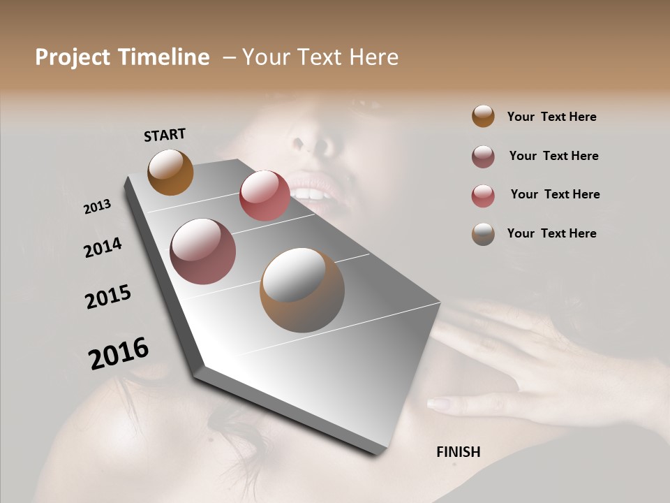 Young Caregiver Finger PowerPoint Template