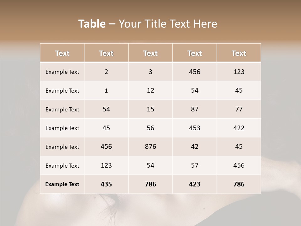 Young Caregiver Finger PowerPoint Template