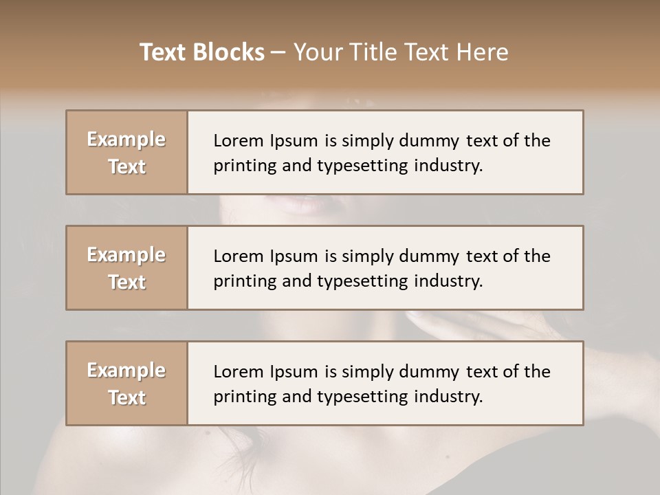 Young Caregiver Finger PowerPoint Template