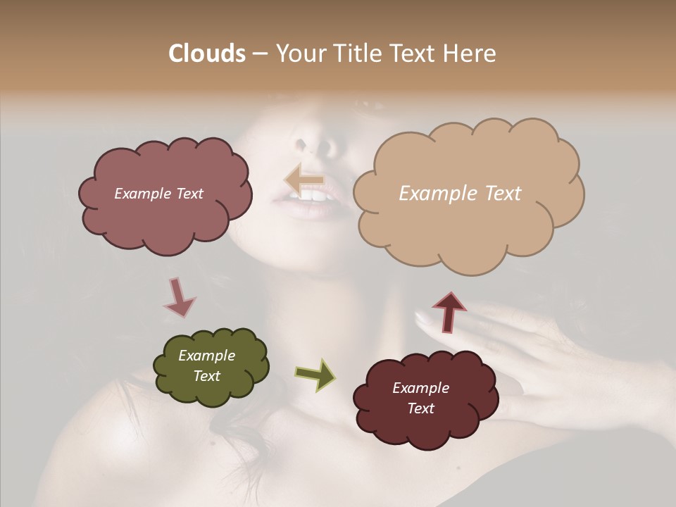 Young Caregiver Finger PowerPoint Template
