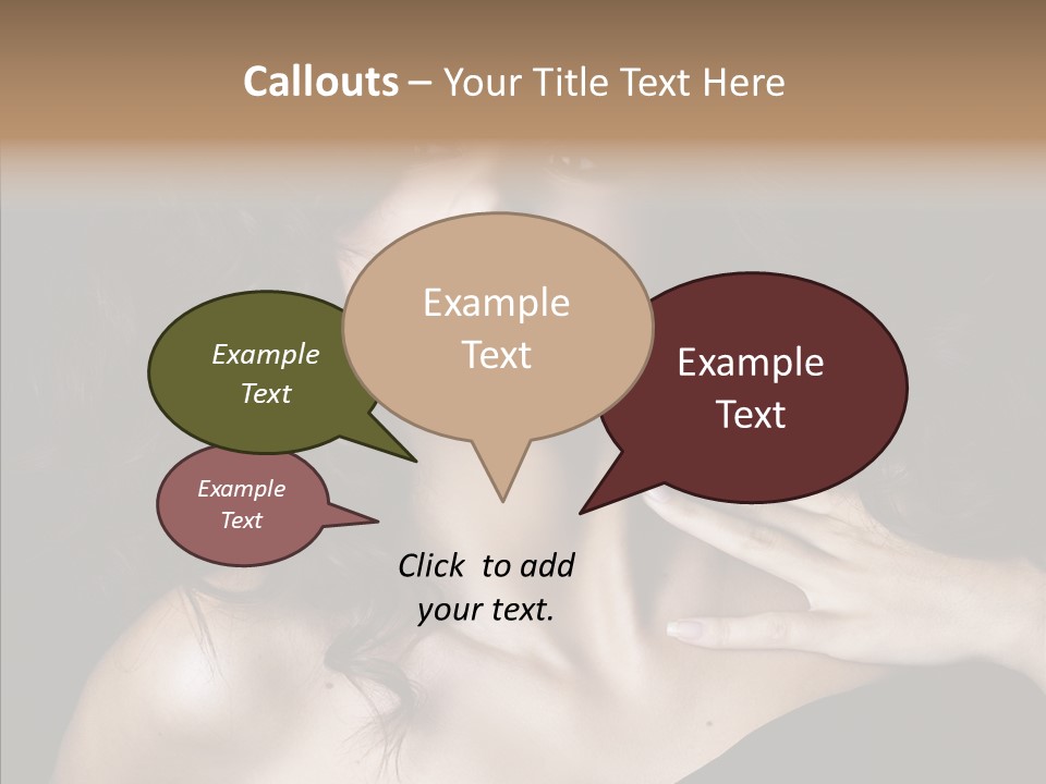 Young Caregiver Finger PowerPoint Template