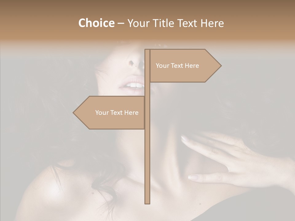 Young Caregiver Finger PowerPoint Template