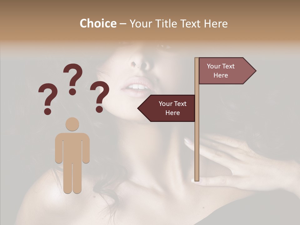 Young Caregiver Finger PowerPoint Template