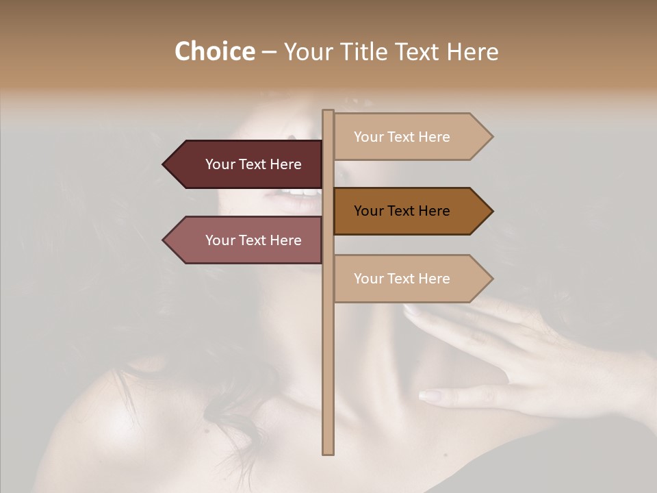 Young Caregiver Finger PowerPoint Template