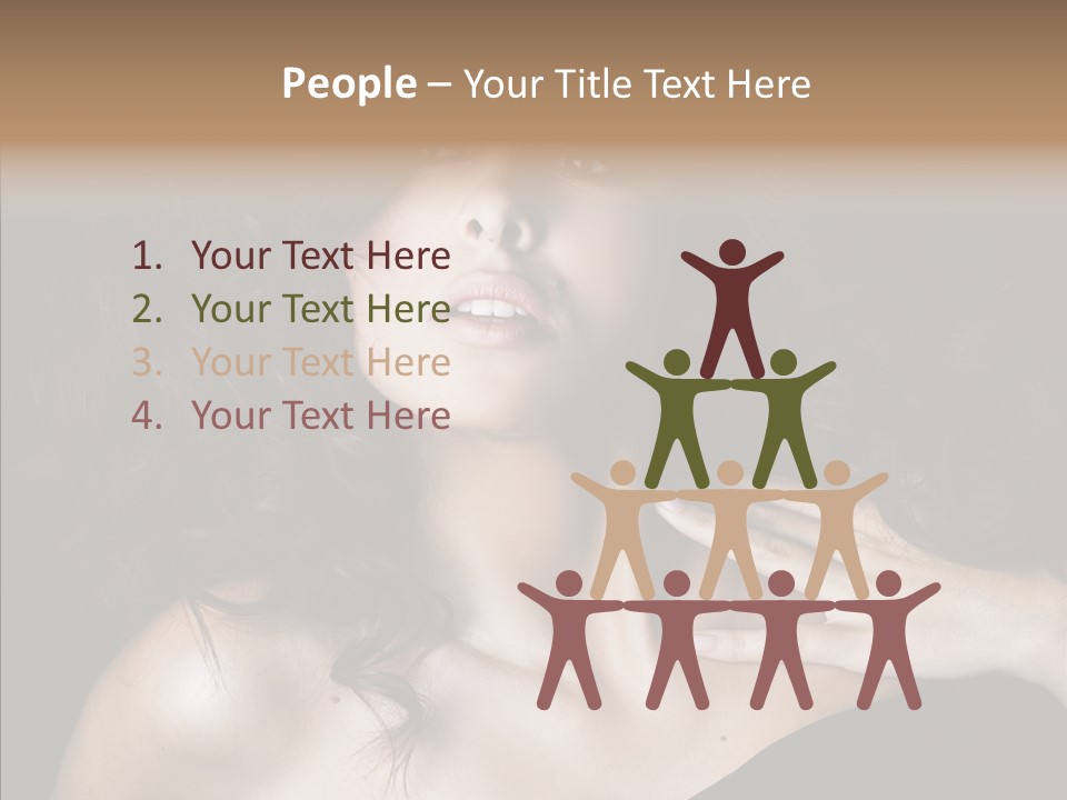 Young Caregiver Finger PowerPoint Template