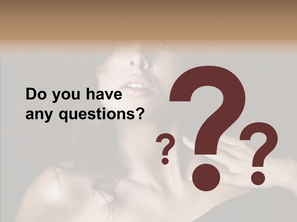 Young Caregiver Finger PowerPoint Template