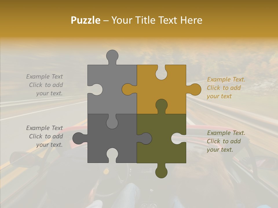 White Background Close Up PowerPoint Template