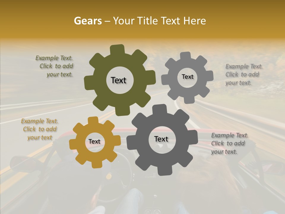 White Background Close Up PowerPoint Template