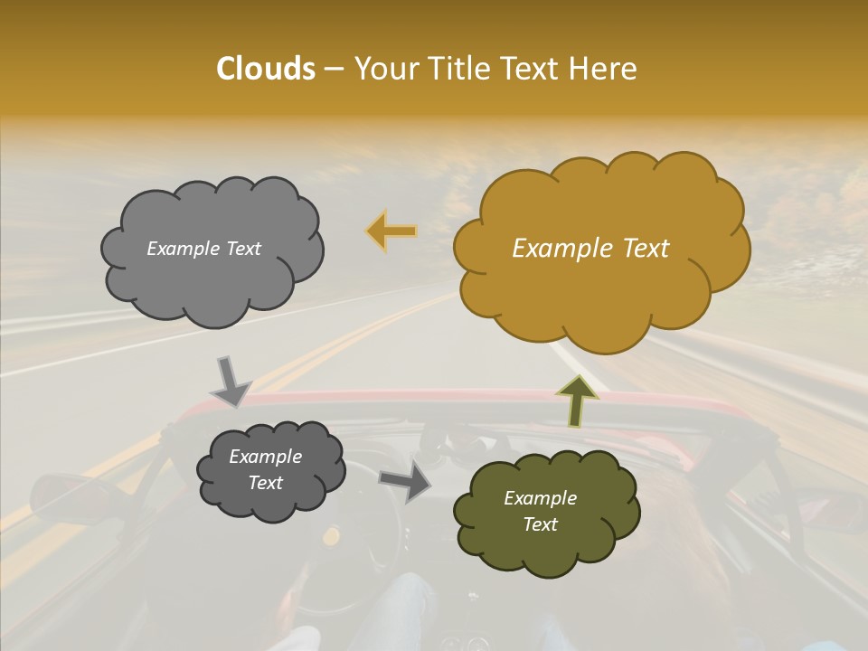White Background Close Up PowerPoint Template