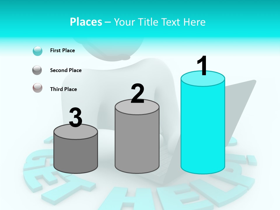 Female Background Hold PowerPoint Template