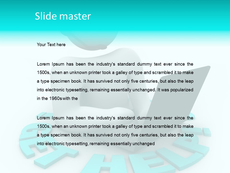 Female Background Hold PowerPoint Template