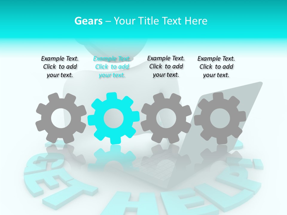 Female Background Hold PowerPoint Template