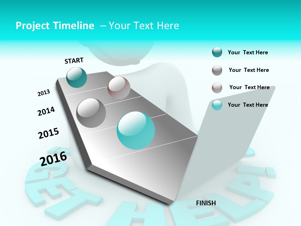 Female Background Hold PowerPoint Template