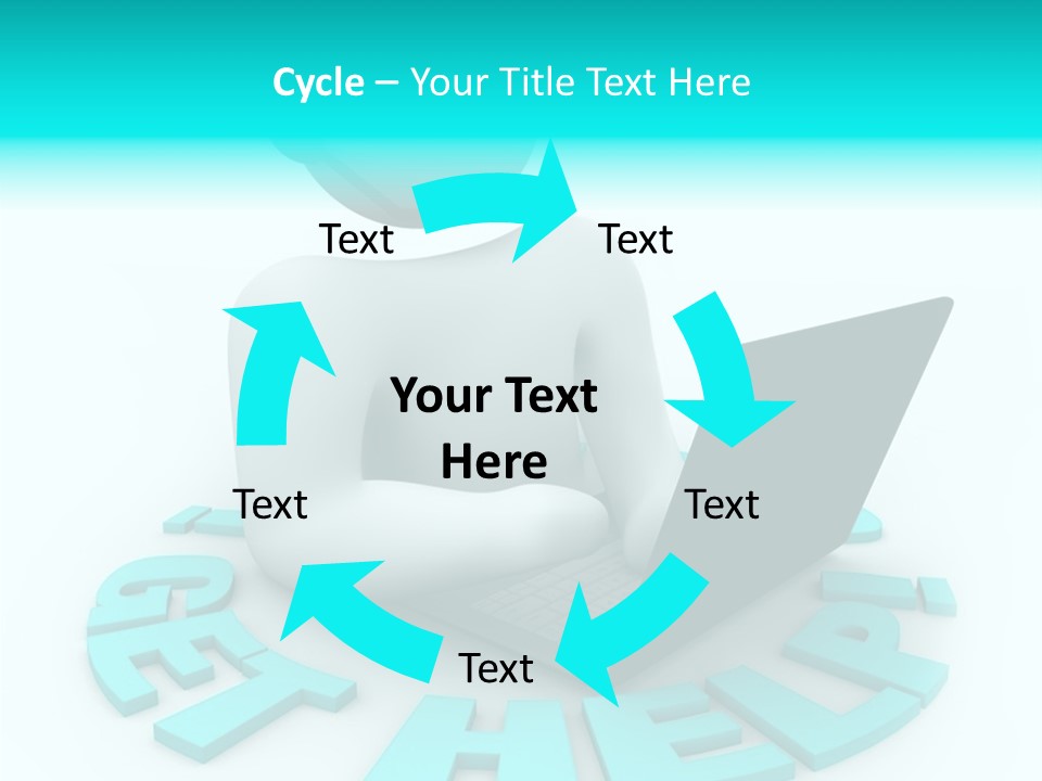 Female Background Hold PowerPoint Template