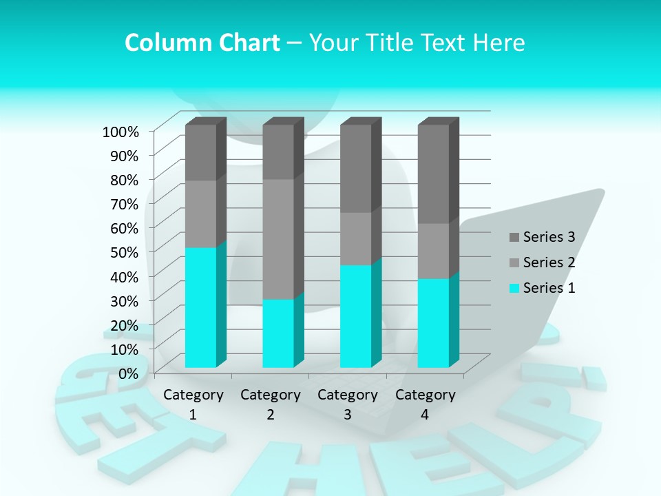 Female Background Hold PowerPoint Template