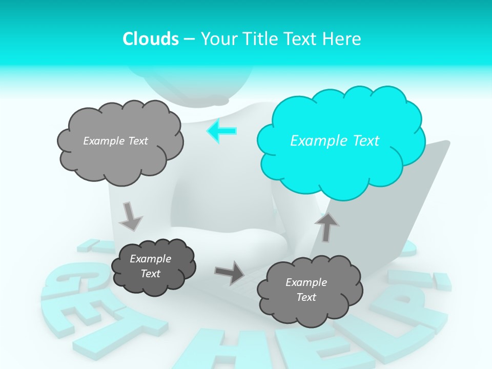 Female Background Hold PowerPoint Template