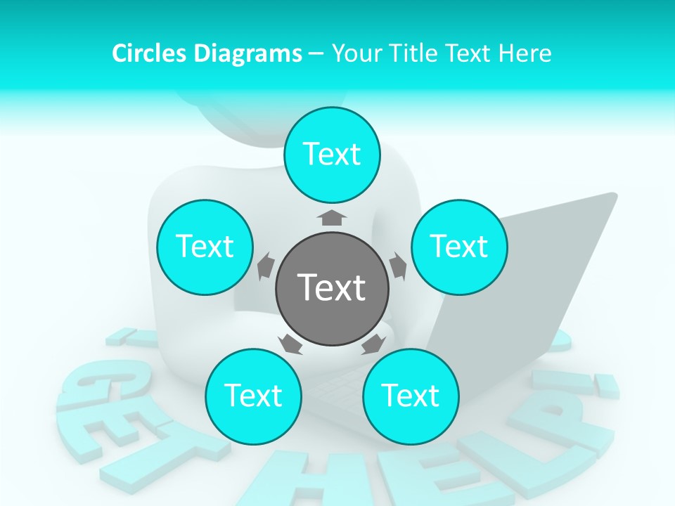 Female Background Hold PowerPoint Template