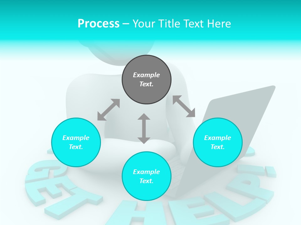 Female Background Hold PowerPoint Template