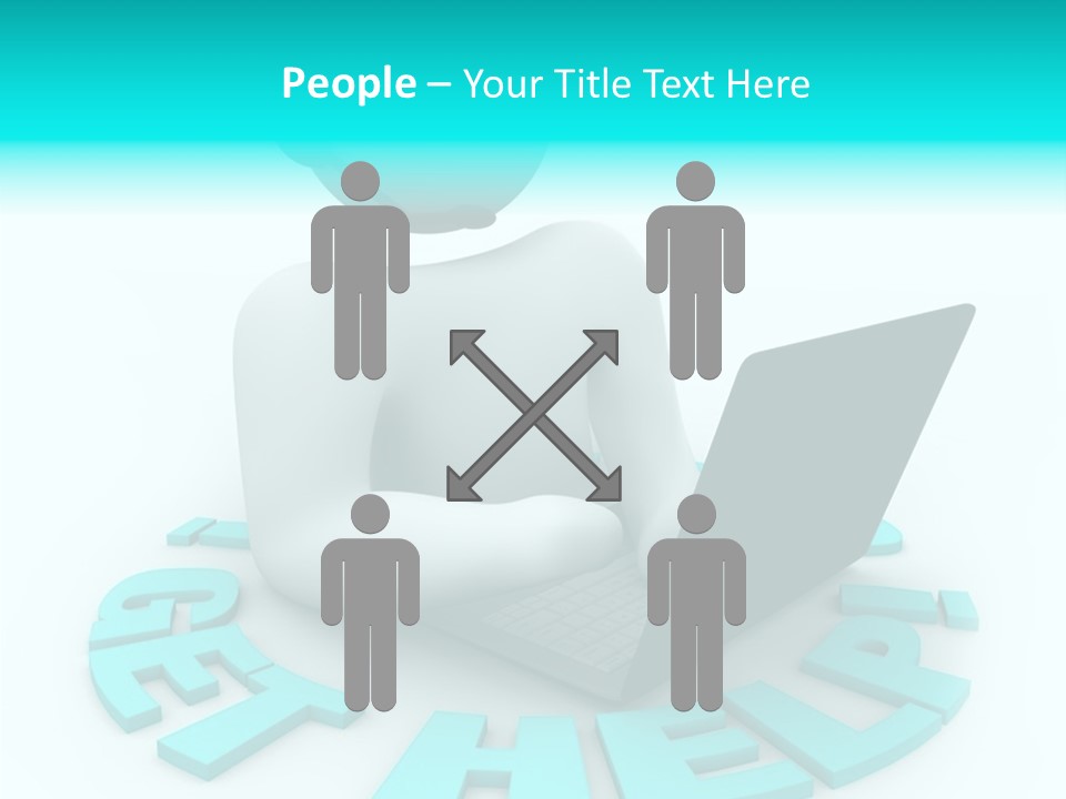 Female Background Hold PowerPoint Template