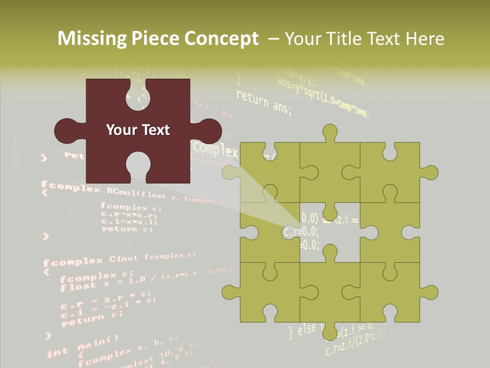 White Background Help Two PowerPoint Template