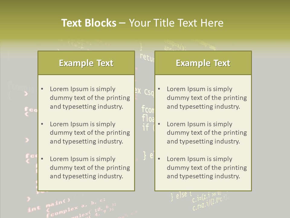 White Background Help Two PowerPoint Template