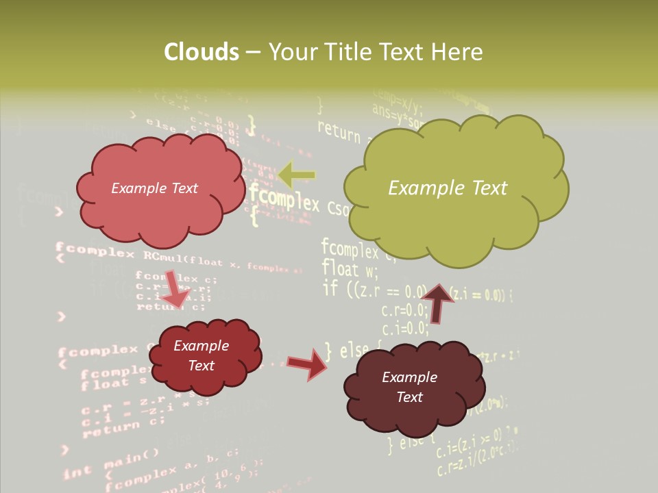 White Background Help Two PowerPoint Template
