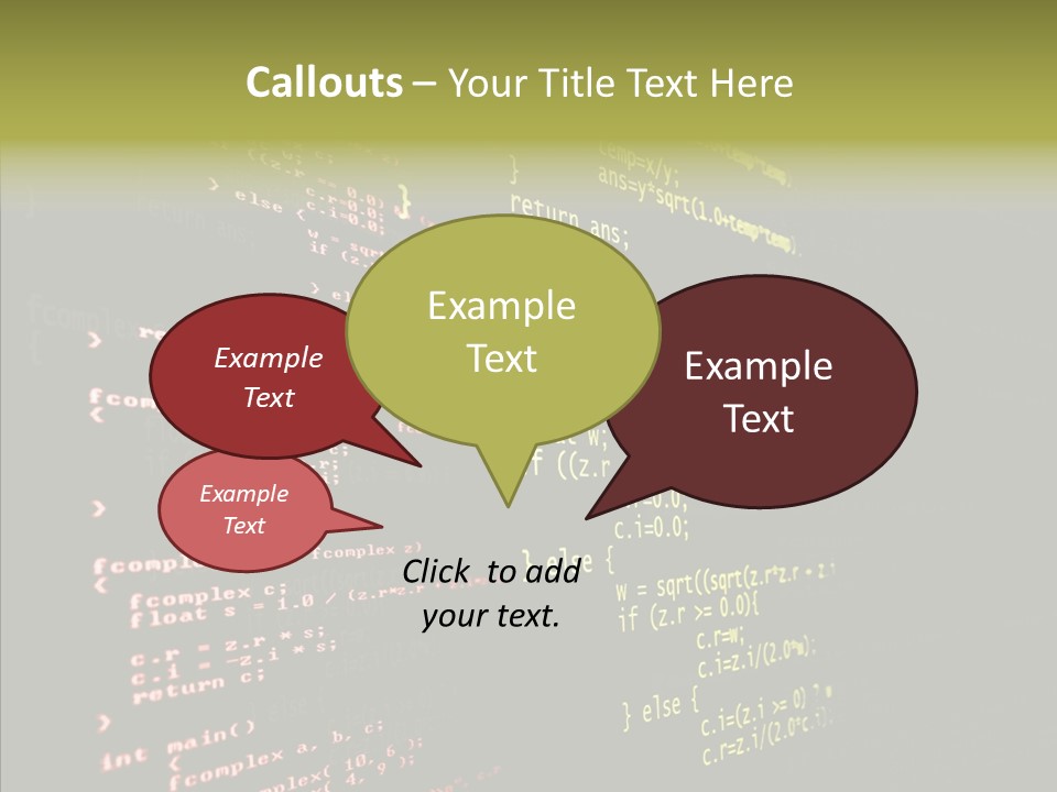 White Background Help Two PowerPoint Template