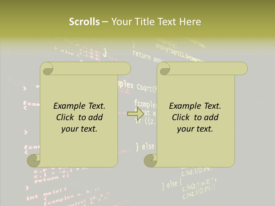 White Background Help Two PowerPoint Template