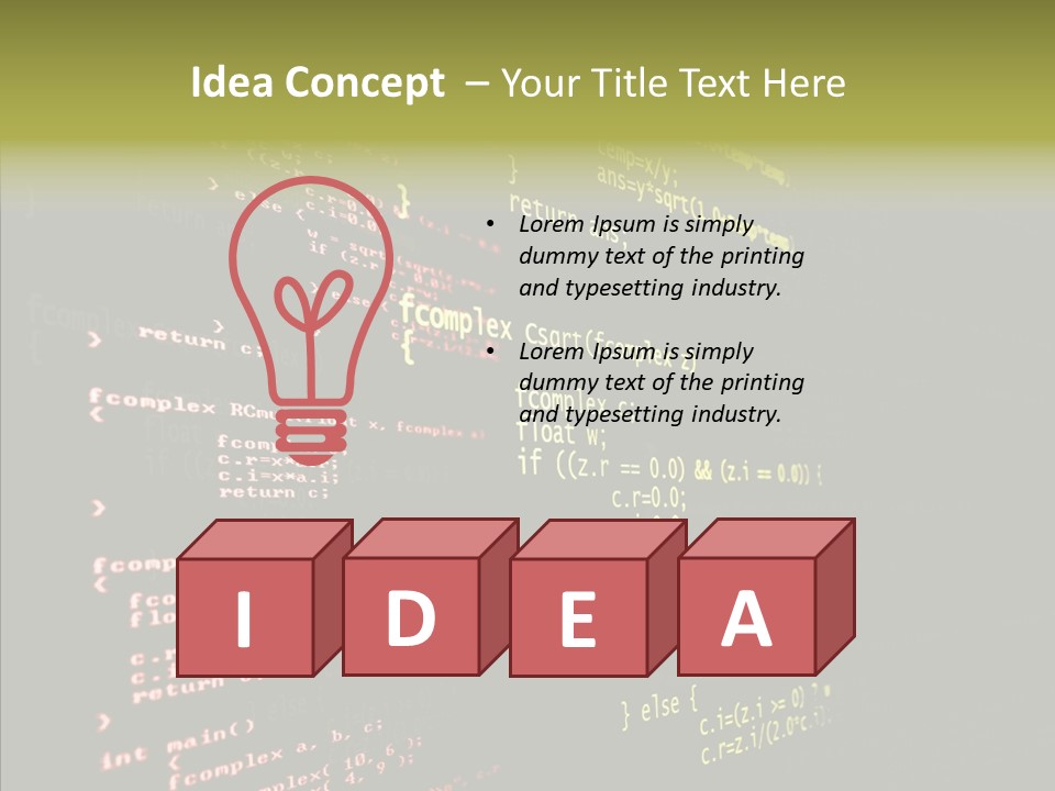 White Background Help Two PowerPoint Template