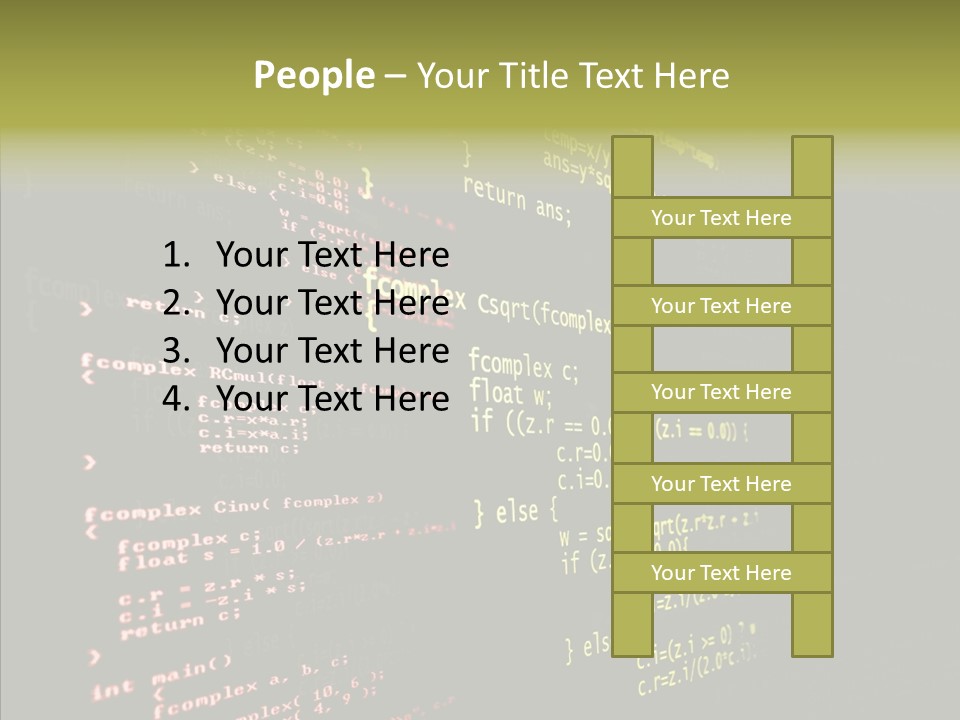 White Background Help Two PowerPoint Template