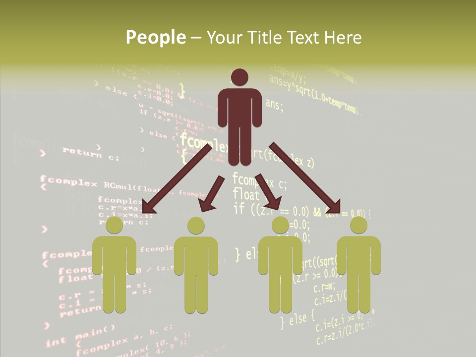 White Background Help Two PowerPoint Template