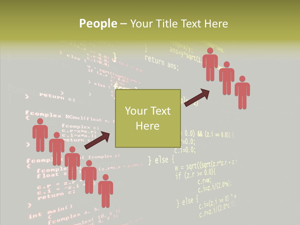 White Background Help Two PowerPoint Template