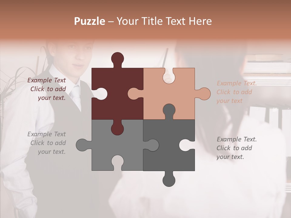 Senior  Closeup Close Up PowerPoint Template