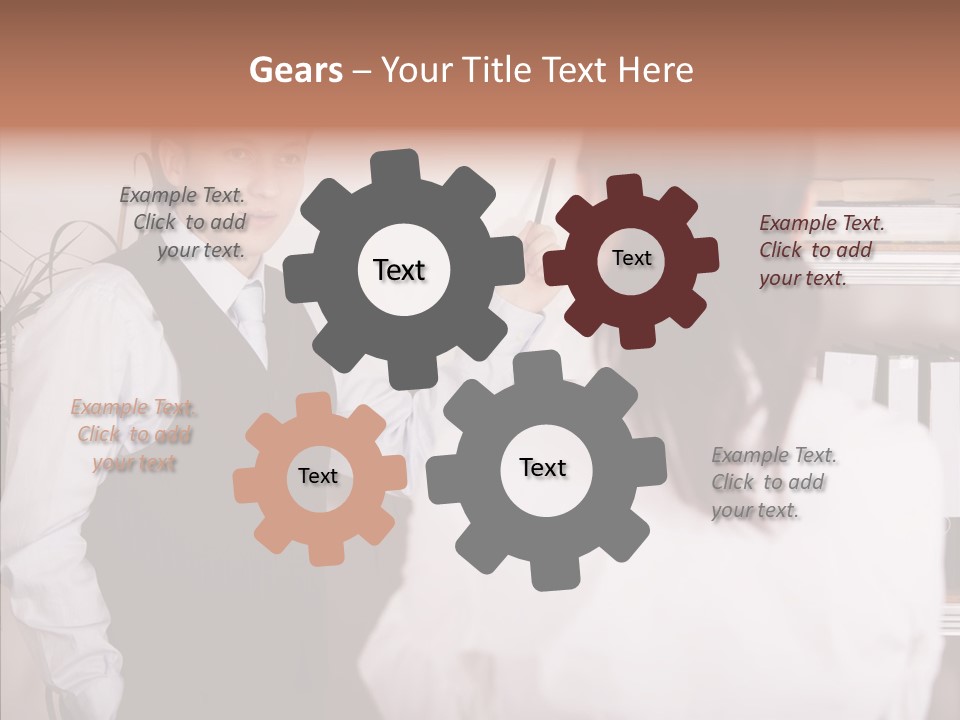 Senior  Closeup Close Up PowerPoint Template