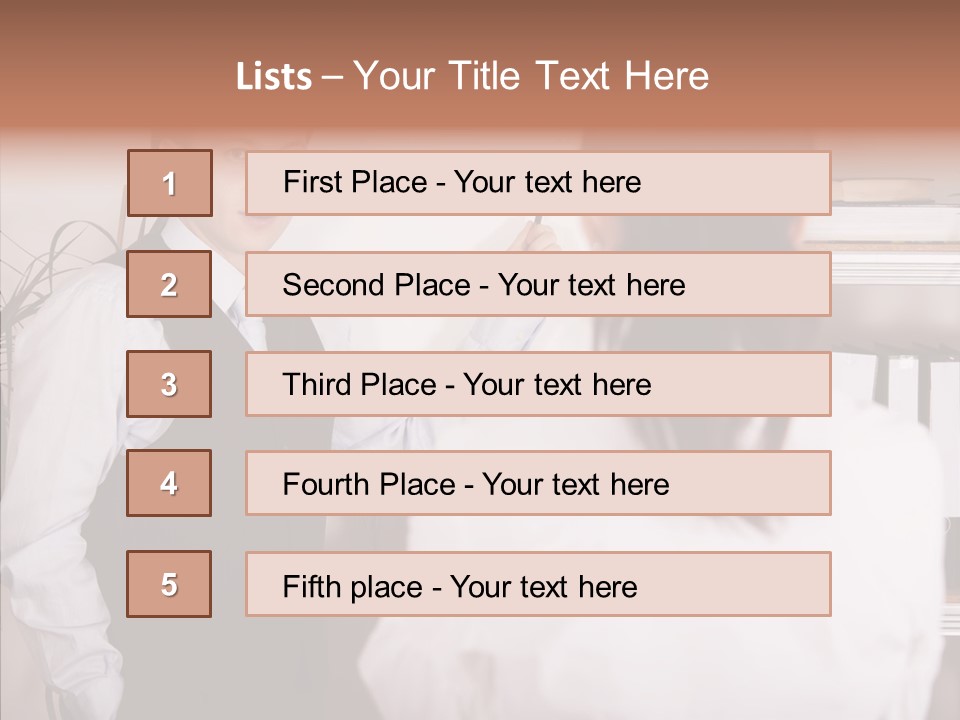 Senior  Closeup Close Up PowerPoint Template